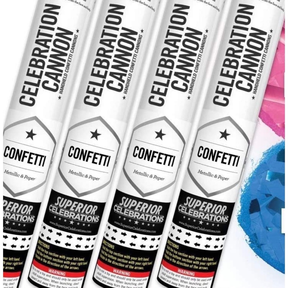 Gender Reveal Confetti Cannons